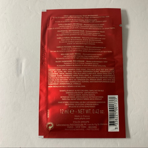 Phyto Phytomillesime Mask Packet For Color Treated Hair - Picture 3 of 7